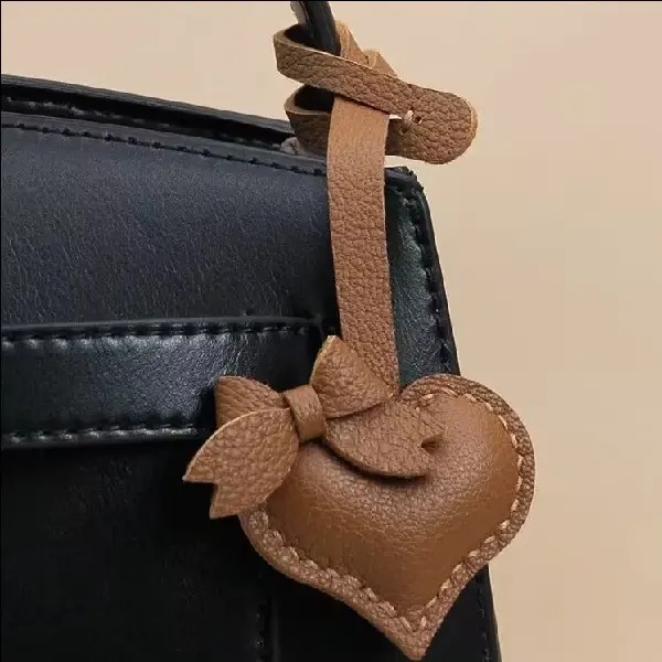 New Solid Color Love Bow Bag Charm, Cute Heart Keychain, Canadian Online Candy and Stuffed Animal Shop, SooSweet Shop DBA Sweet Factory