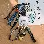 Ins Blogger Style Denim Heart & Block Man Bag Charm Keychain,chaincharmsupply.com