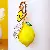 Creative Cute Rhinestone-encrusted Fruit Small Lemon Car Keychain Women's Bag,chaincharmsupply.com