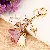 Girly Heart Flower Car Keychain Women's Metal Bag Charm Ring,chaincharmsupply.com