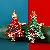 Rhinestone-encrusted Christmas Tree Car Keychain Metal Cute Men And Women,chaincharmsupply.com