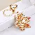 Rhinestone Christmas Snowflake Car Keychain Metal Women's Bag Charm Ring,chaincharmsupply.com