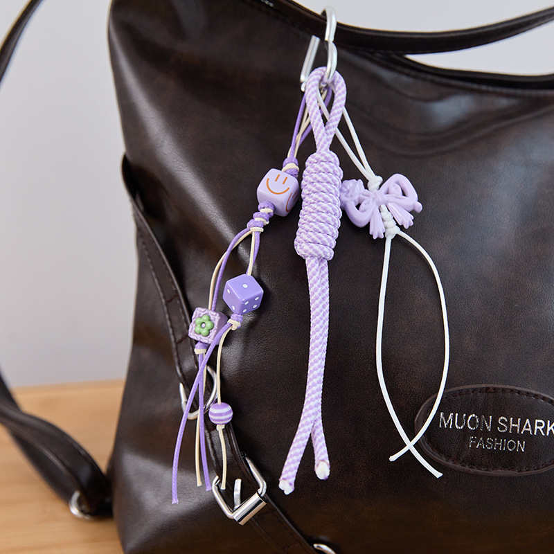 Korean Style Colorful Letter Woven Lanyard Bag Charm & Pendant Gift, Charms Craft Supply | Canada & USA and Europe Wide FREE shipping