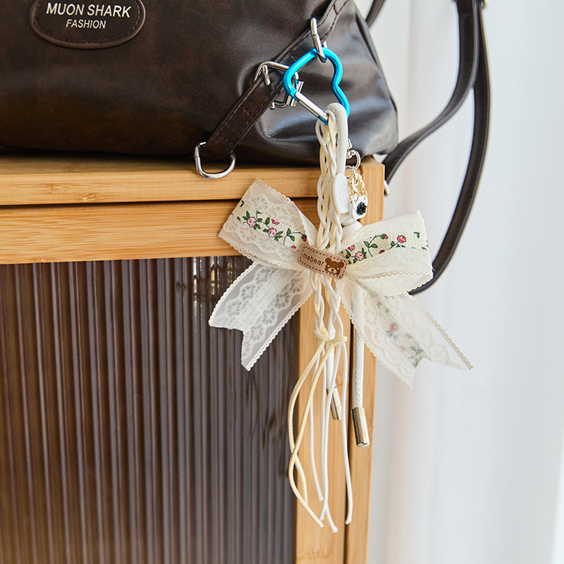 INS Pink Star Keychain - Cute Miu Style Woven Bag Charm & Pendant, Charms Craft Supply | Canada & USA and Europe Wide FREE shipping