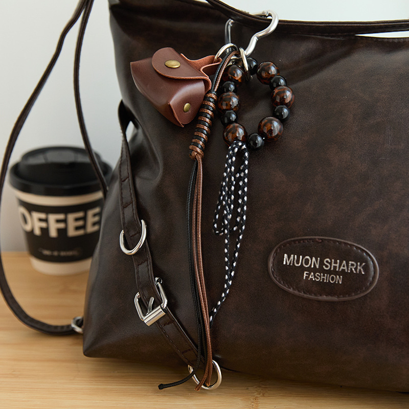 Retro Leather Wallet Keychain & Cute Bag Charm Accessory, Charms Craft Supply | Canada & USA and Europe Wide FREE shipping