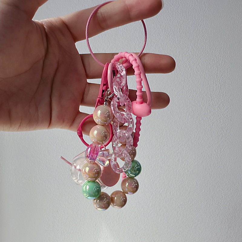 DIY Trendy Resin Doll & Acrylic Milk Tea Cup Keychain Bag Charm, Charms Craft Supply | Canada & USA and Europe Wide FREE shipping