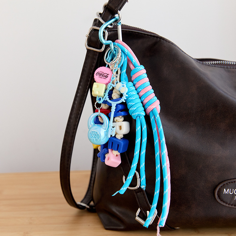 Dopamine Style Trendy Combination Lanyard Letter Charm - Ins Korean Bag Accessory, Charms Craft Supply | Canada & USA and Europe Wide FREE shipping