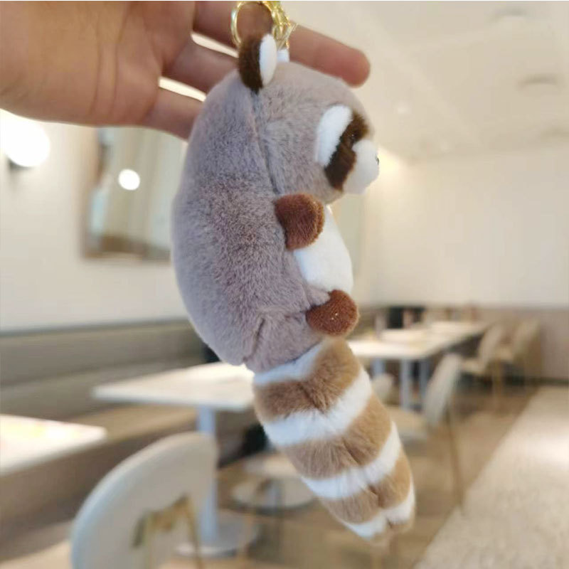Cartoon raccoon keychain pendant backpack doll pendant, Charms Craft Supply | Canada & USA and Europe Wide FREE shipping