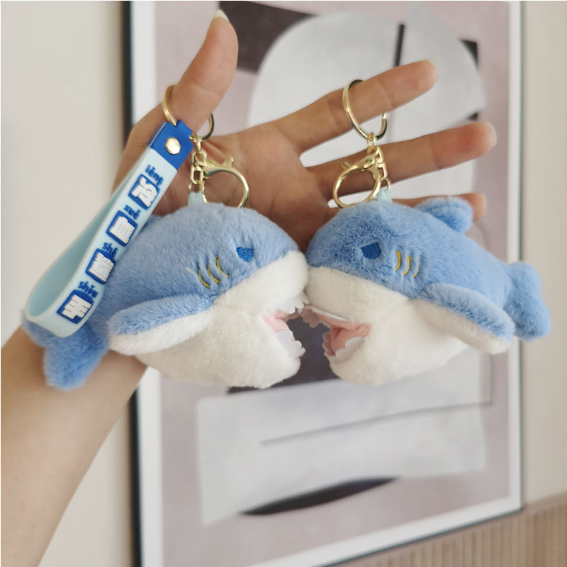 Biting Shark Plush Toy Keychain wholesale, Charms Craft Supply | Canada & USA and Europe Wide FREE shipping