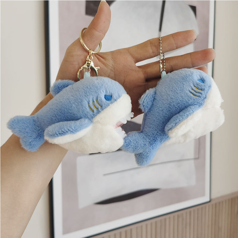 Biting Shark Plush Toy Keychain wholesale, Charms Craft Supply | Canada & USA and Europe Wide FREE shipping