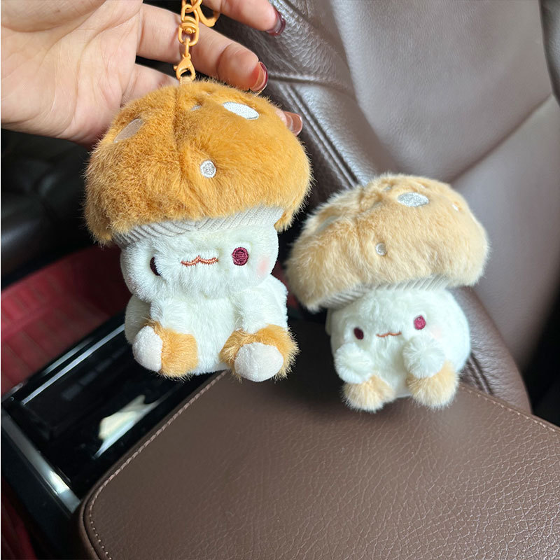 Wholesale Mushroom Plush Doll Pendant Keychain, Charms Craft Supply | Canada & USA and Europe Wide FREE shipping