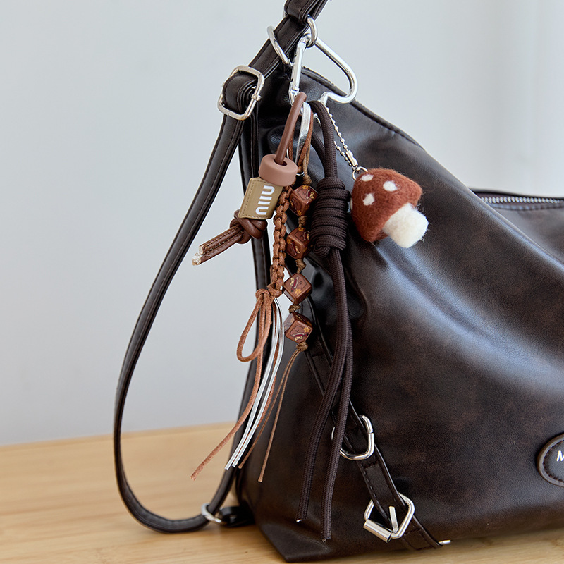 High-end felt mushroom bag charm for women, Charms Craft Supply | Canada & USA and Europe Wide FREE shipping