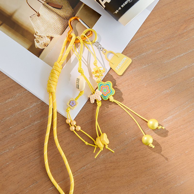 Niche personalized car keychain bag pendant couple braided lanyard bag hanging, Charms Craft Supply | Canada & USA and Europe Wide FREE shipping