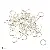 3-20mm Single Circle Open Beaded Jewelry Diy Handmade Earrings Material - Silver - large package 0.7*5mm 1000g/pack about 15300 pieces
