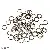 3-20mm Single Circle Open Beaded Jewelry Diy Handmade Earrings Material - Gun black-0.7*5MM 200 pieces/pack about 13g