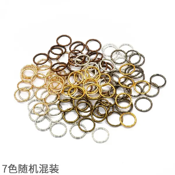 7 colors randomly mixed-0.8*8MM 200 pieces/pack about 22g,chaincharmsupply.com
