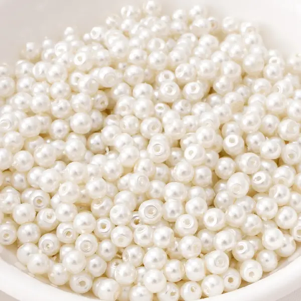 3MM hole diameter about 1mm, original white, 50 pcs/pack (about 250 pcs per strip),chaincharmsupply.com