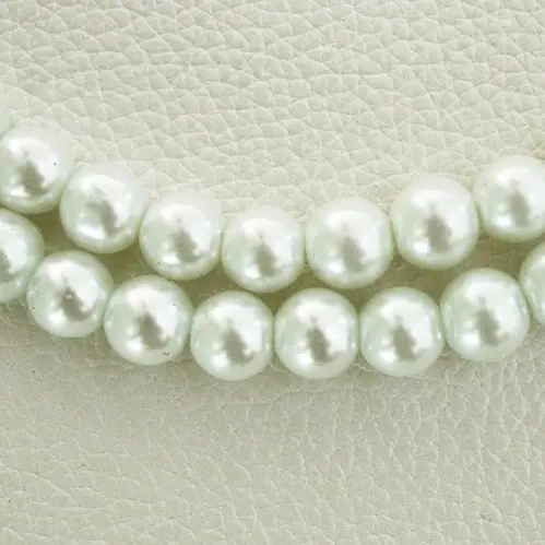 4MM, hole diameter about 1mm, white, 100 pieces/pack,chaincharmsupply.com
