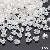 Abs Special-shaped Pearls Loose Beads String Handmade Diy Bracelet Necklace - #01 Three-petal flower 6mm hole diameter about 1mm 50 pcs/pack