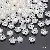 Abs Special-shaped Pearls Loose Beads String Handmade Diy Bracelet Necklace - #02 five-petal flower 8mm hole diameter about 1mm 40 pcs/pack