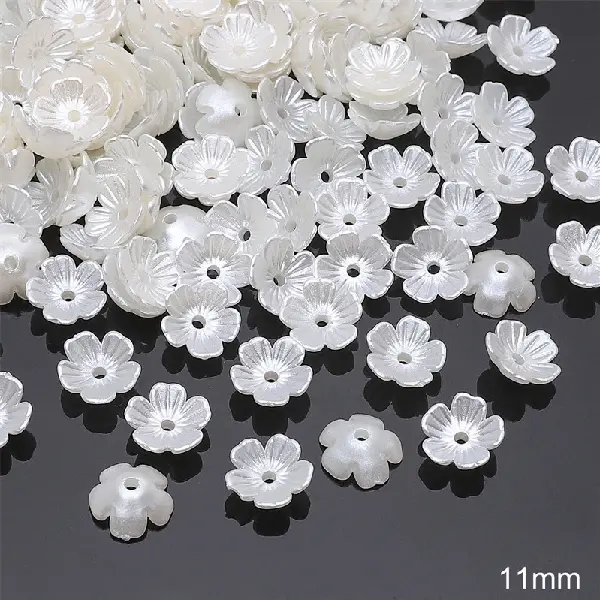 #03 five-petal flower 11mm hole diameter about 1mm 40 pcs/pack,chaincharmsupply.com