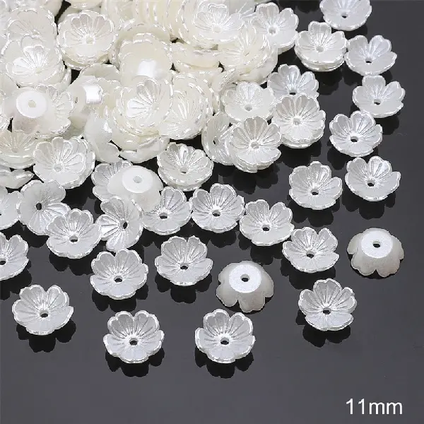 #04 five-petal flower 11mm hole diameter about 1mm 40 pcs/pack,chaincharmsupply.com