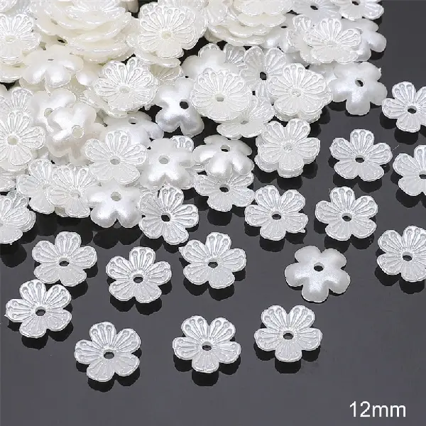 #05 Five-petal plum blossom 12mm hole diameter about 1mm 30 pcs/pack,chaincharmsupply.com