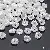 Abs Special-shaped Pearls Loose Beads String Handmade Diy Bracelet Necklace - #06 Little Daisy 10mm, hole diameter about 1mm, 30 pcs/pack
