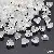 Abs Special-shaped Pearls Loose Beads String Handmade Diy Bracelet Necklace - #07 style concave three-petal flower 6mm hole diameter about 1mm 30 pcs/pack
