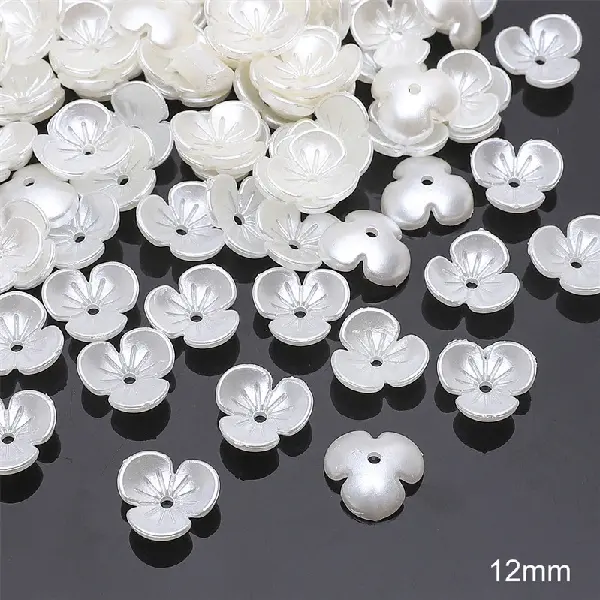 Model #09, three-petal flower, 12mm, hole diameter about 1mm, 30 pcs/pack,chaincharmsupply.com