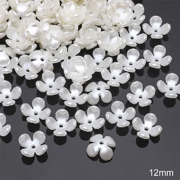 #11 Four-petal flower 12mm hole diameter about 1mm 50 pcs/pack,chaincharmsupply.com
