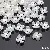 Abs Special-shaped Pearls Loose Beads String Handmade Diy Bracelet Necklace - #12 Four-petal flower 17mm hole diameter about 1mm 20 pcs/pack