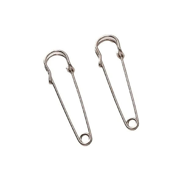 About 60mm long, about 1.5mm thick, silver, 5 pcs/pack,chaincharmsupply.com