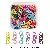 Boxed Color Spray Paint Keychain Tail Chain Door Buckle Open - #05 4-section chain, randomly mixed colors, 50 pcs/box, about 60g