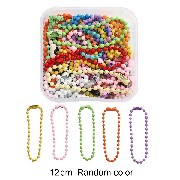 #07 Bead Chain Chain Random Mixed Colors 30 Pieces/Box Approximately 41g,chaincharmsupply.com