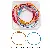 Boxed Color Spray Paint Keychain Tail Chain Door Buckle Open - Steel wire spray-painted bracelet keychain, diameter about 50mm, randomly mixed colors, 10 pcs/box