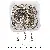 Boxed Color Spray Paint Keychain Tail Chain Door Buckle Open - Iron flat ring keychain hanging 303 lobster clasp, diameter 30mm, total length 68mm, white K color, 10 pcs/box