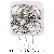 Boxed Color Spray Paint Keychain Tail Chain Door Buckle Open - Iron twist ring keychain hanging 303 lobster clasp, diameter 25mm, total length 60mm, white K color, 10 pcs/box