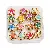 Boxed Color Spray Paint Keychain Tail Chain Door Buckle Open - Iron colored cloisonné bells 14mm random mixed colors 15 pcs/box