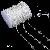 Acrylic Fishing Line Curtain Beads Wedding Plastic Bead Chain Diy - Diamond-shaped piece 17x13mm, corner beads 4mm, transparent color, 3 yards/pack