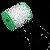 Acrylic Fishing Line Curtain Beads Wedding Plastic Bead Chain Diy - Large package, round beads, large beads 8mm, small beads 3mm, transparent color, 60 meters/1 roll