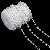 Acrylic Fishing Line Curtain Beads Wedding Plastic Bead Chain Diy - Large package of faceted balls, large beads 10mm, small beads 4mm, AB color, 15 meters/1 roll