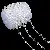 Acrylic Fishing Line Curtain Beads Wedding Plastic Bead Chain Diy - Large package of large beads 12x12mm, small beads 4mm, transparent color, 15 meters/1 roll