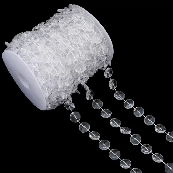 Large package 14x14mm transparent color 17 meters/1 roll,chaincharmsupply.com