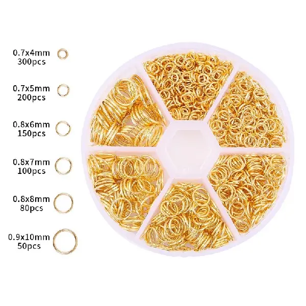 Gold single hoop box-1 set,chaincharmsupply.com