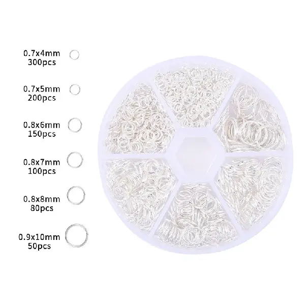 Silver single loop box-1 set,chaincharmsupply.com