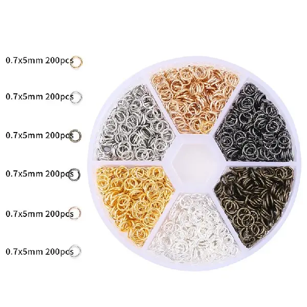 6-color mixed single hoop box-1 set,chaincharmsupply.com