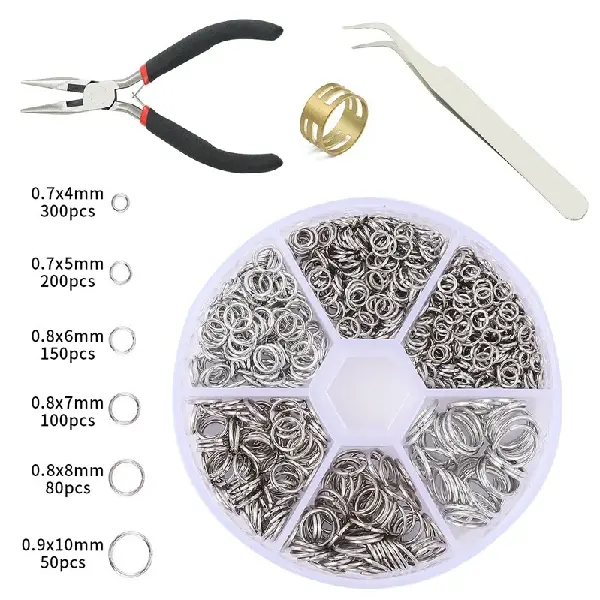 White K color single lap combination package-1 set,chaincharmsupply.com