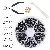 4-10mm Boxed Single-ring Opening Connection Ring Accessories Diy Making Earrings - Gun black single circle combination package-1 set