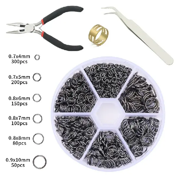 Gun black single circle combination package-1 set,chaincharmsupply.com